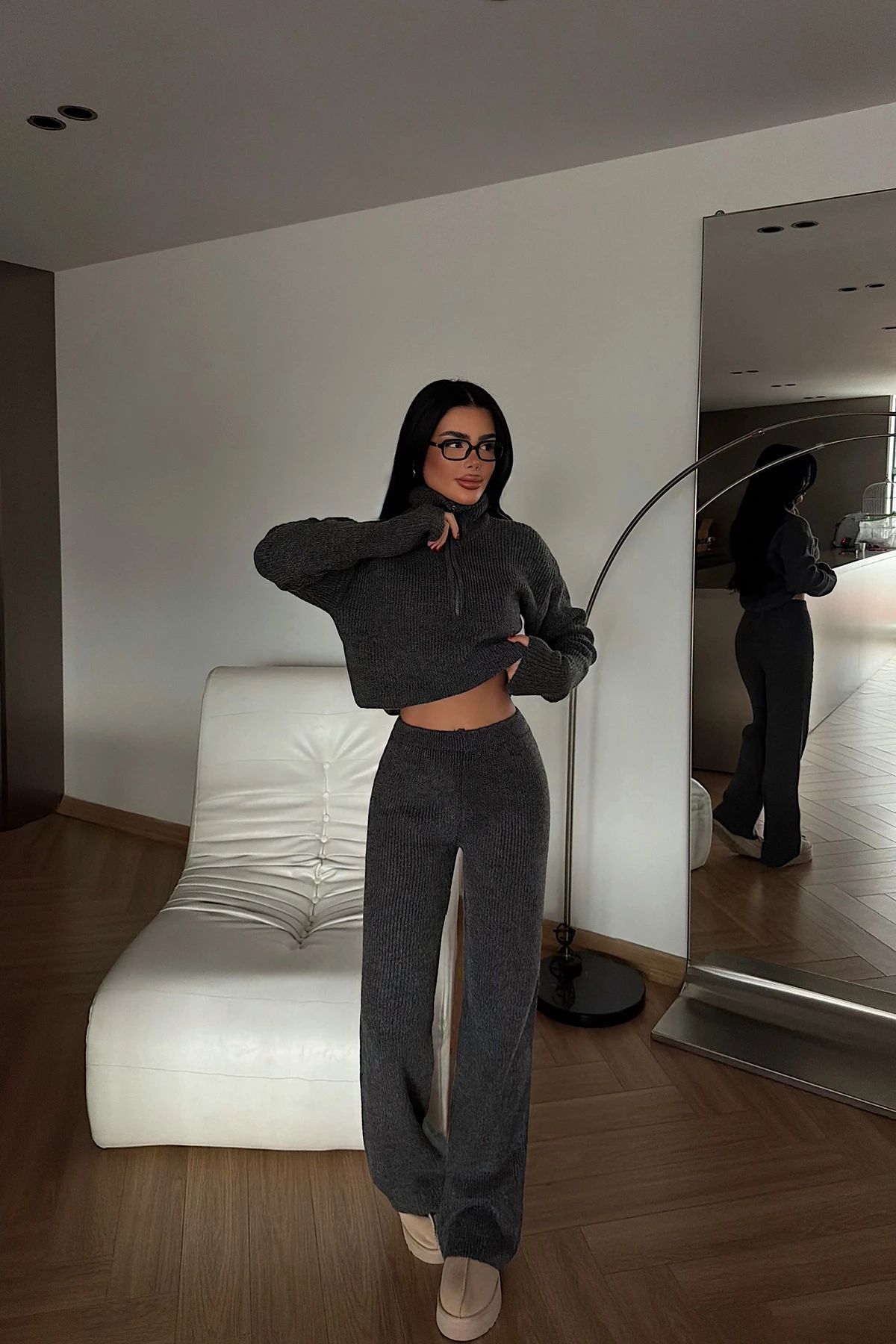 Anthracite Nalani Knitwear Set