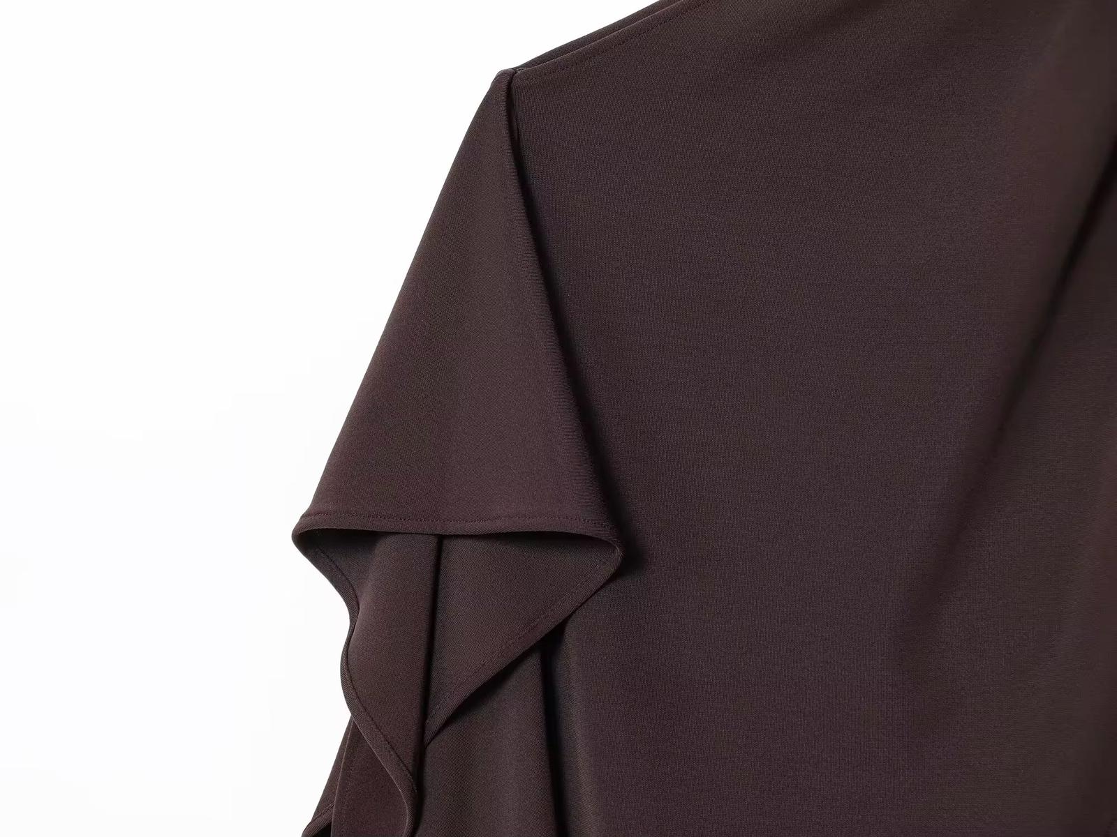 One-Shoulder Top with Metal Accent