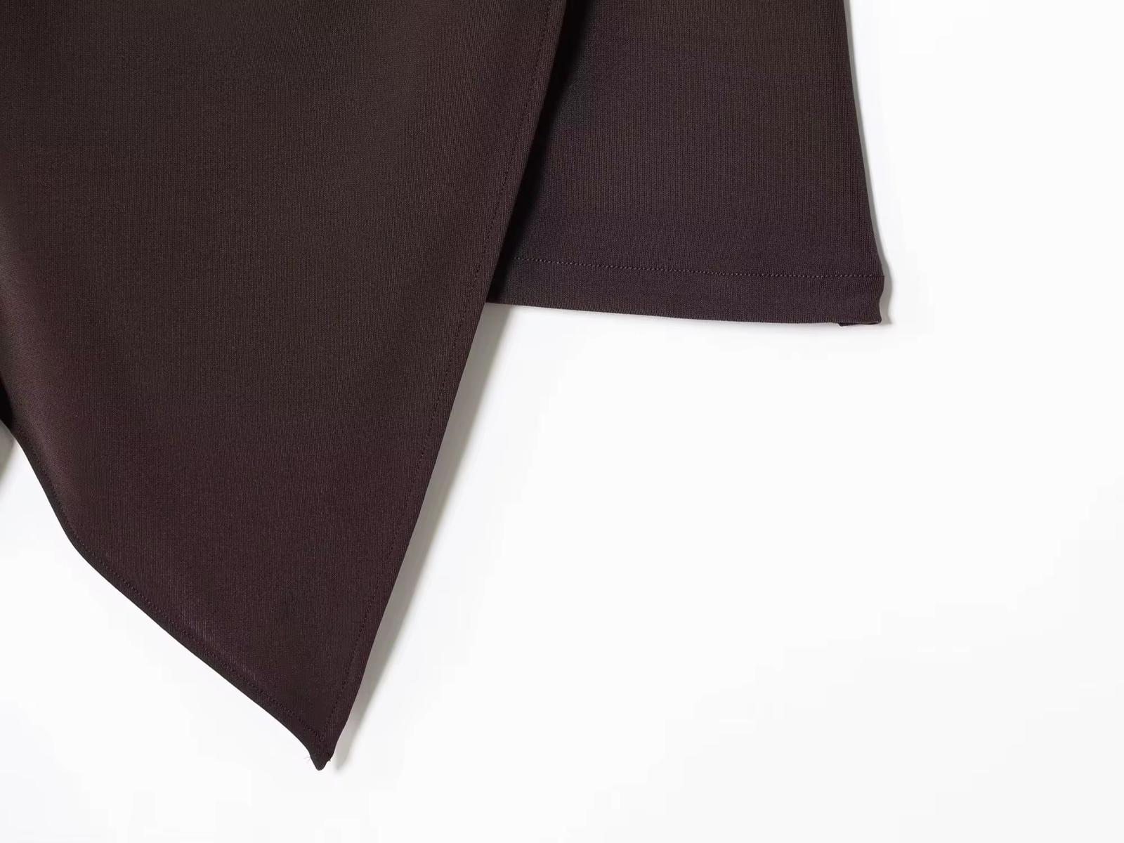 One-Shoulder Top with Metal Accent