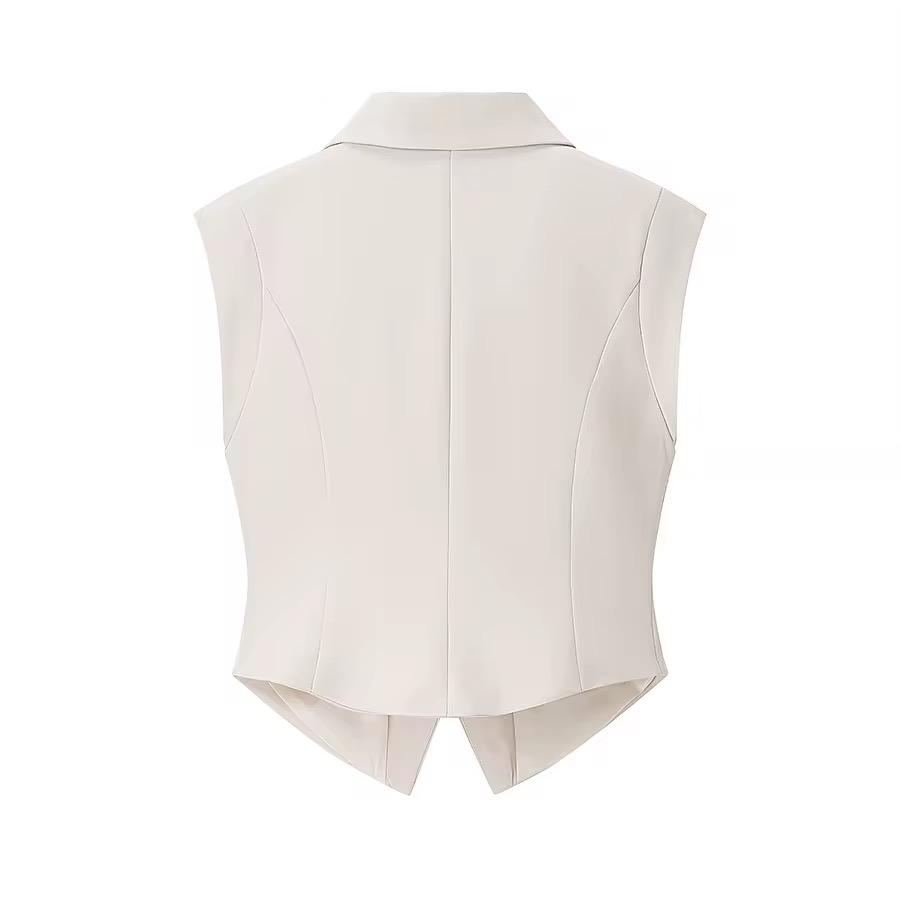Minimalist Tailored Vest Suit Set