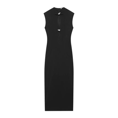 Sculpted Keyhole Midi Dress