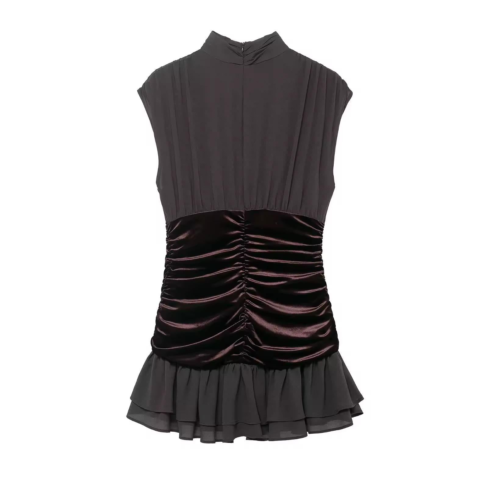 The Velvet Contrast Dress