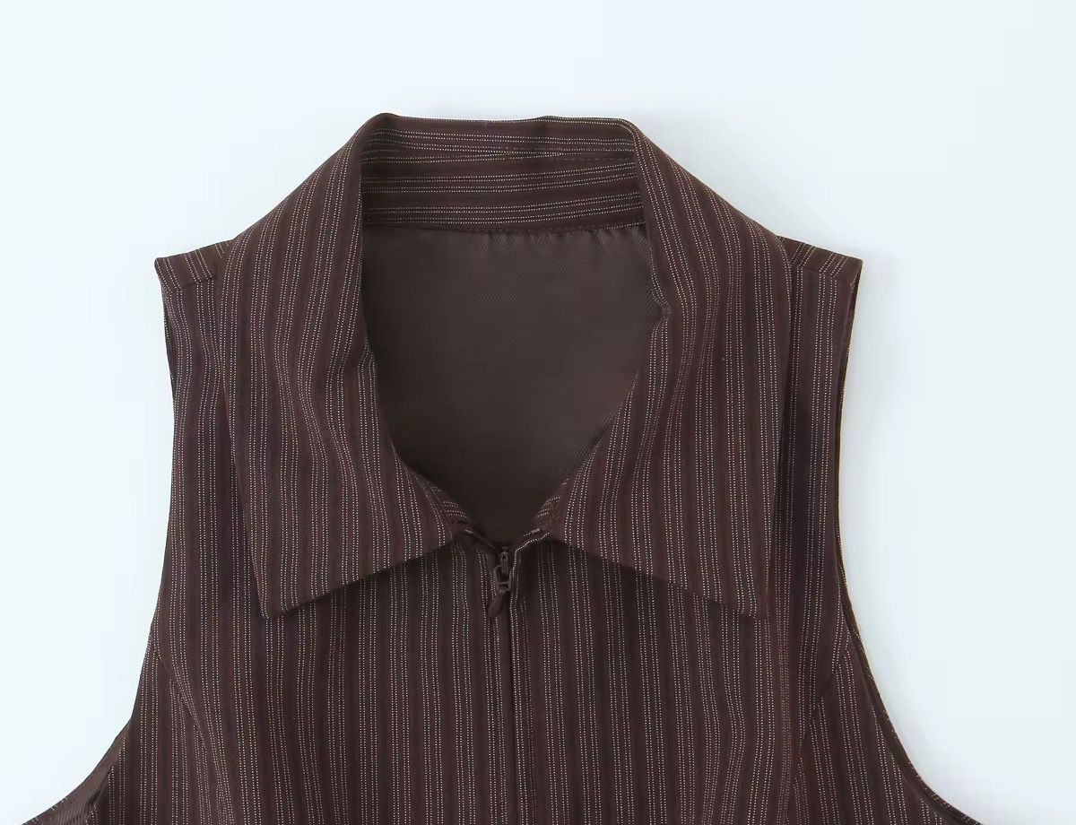 Chocolate Pinstripe Co-ord Set