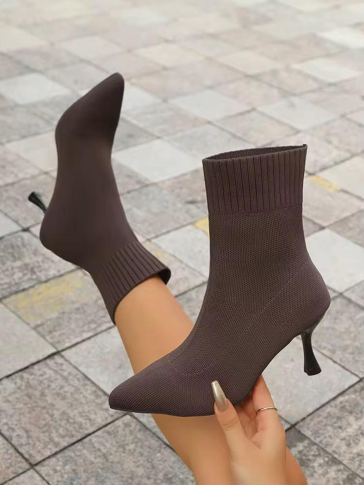 Sleek Knit Boots