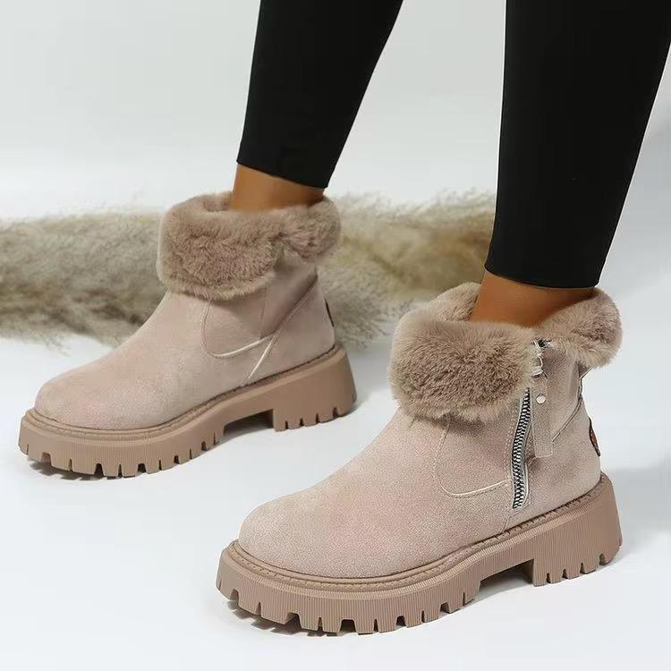 Fur-Lined Ankle Boots