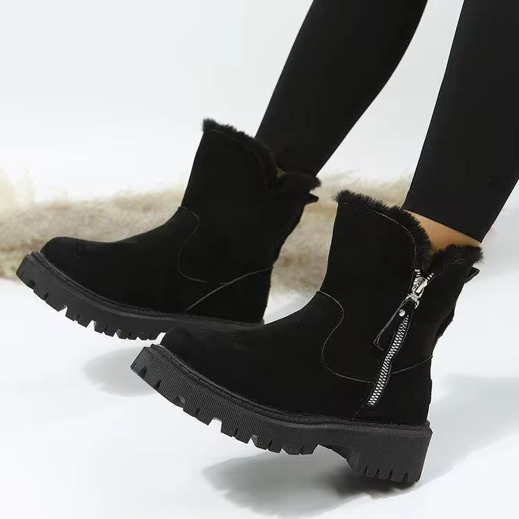 Fur-Lined Ankle Boots