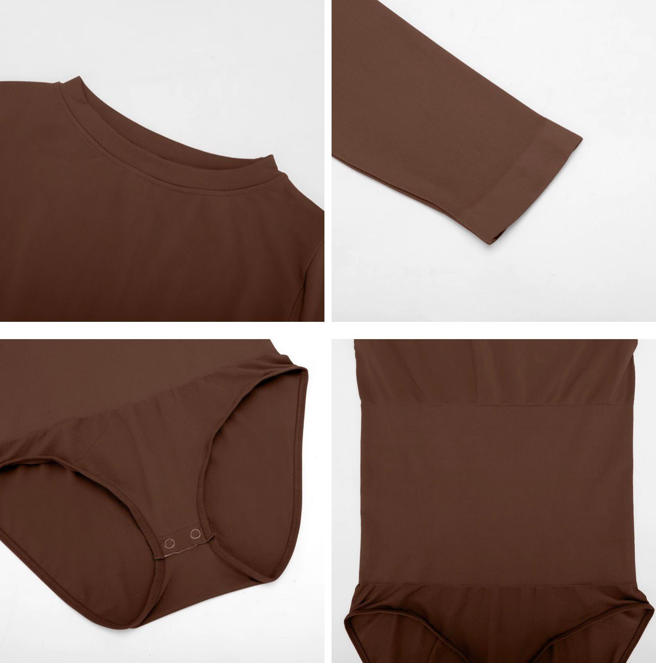 Long-Sleeve Shapewear Bodysuit