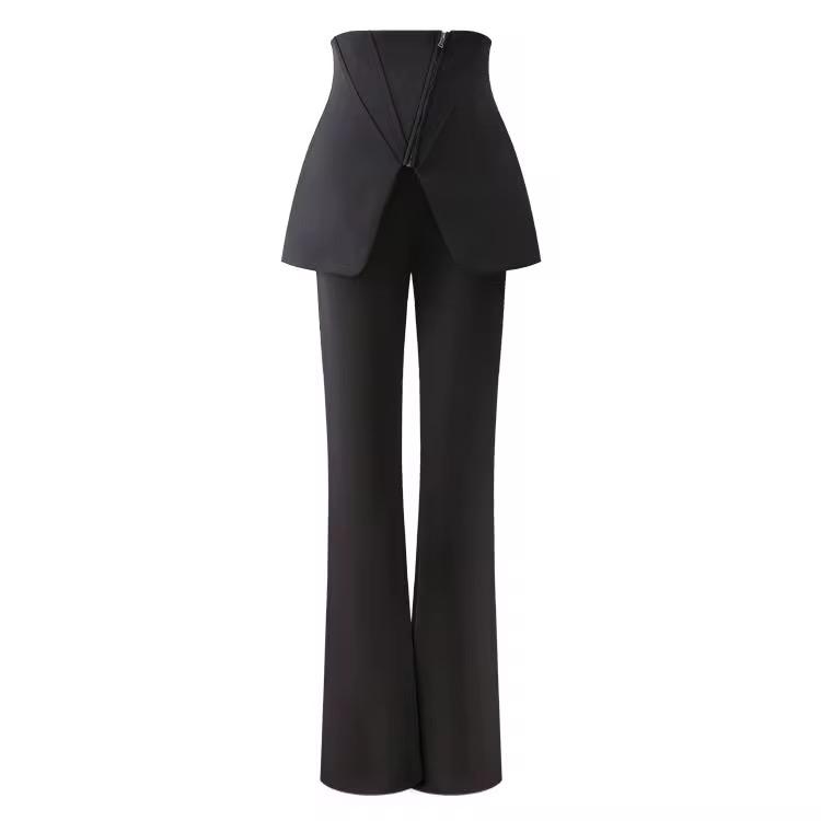 High-Waist Split Flare Pants