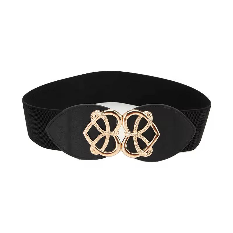 Heart Shaped Buckle Elastic Belt