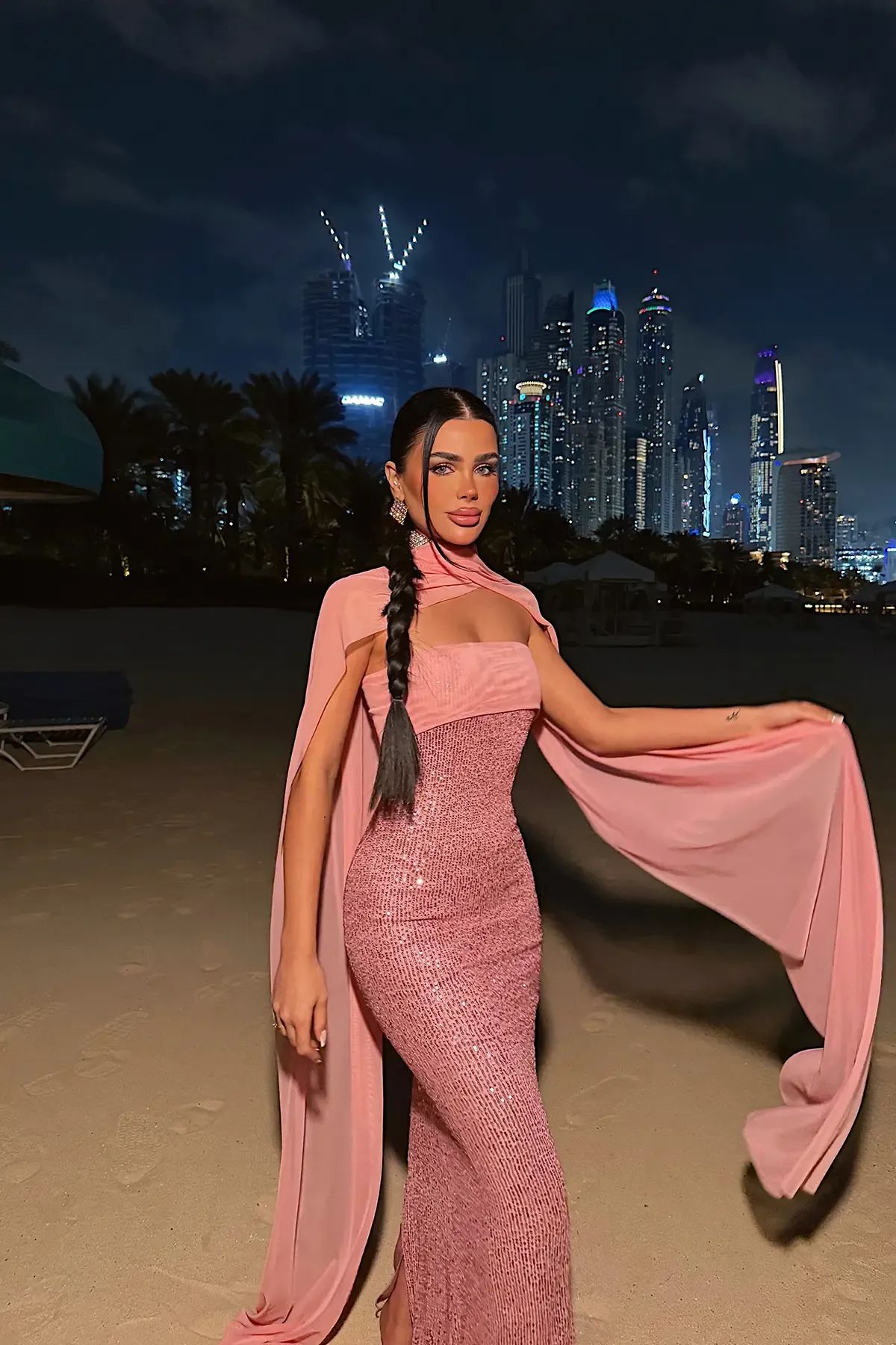 Sequin Strapless Dress