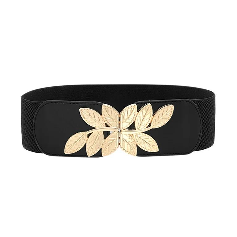 Tree Leaves Pattern Elastic Belt