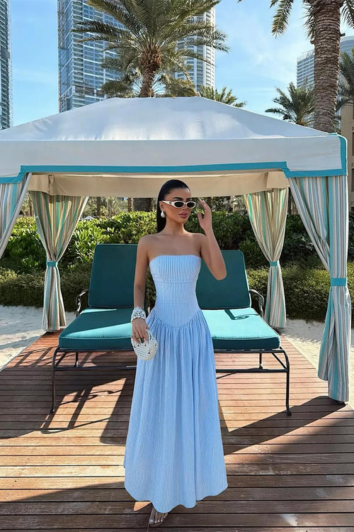 Blue Bonnieh Striped Dress