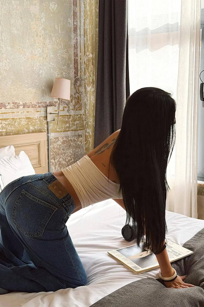 Blue Wide Leg Jeans
