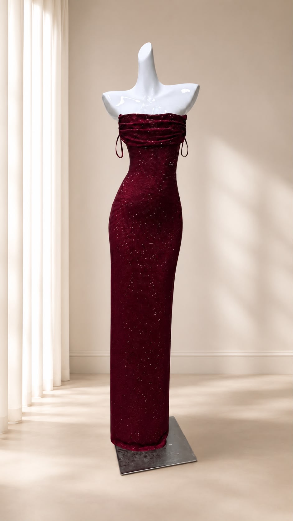 Lumiera Diamond Backless Gown