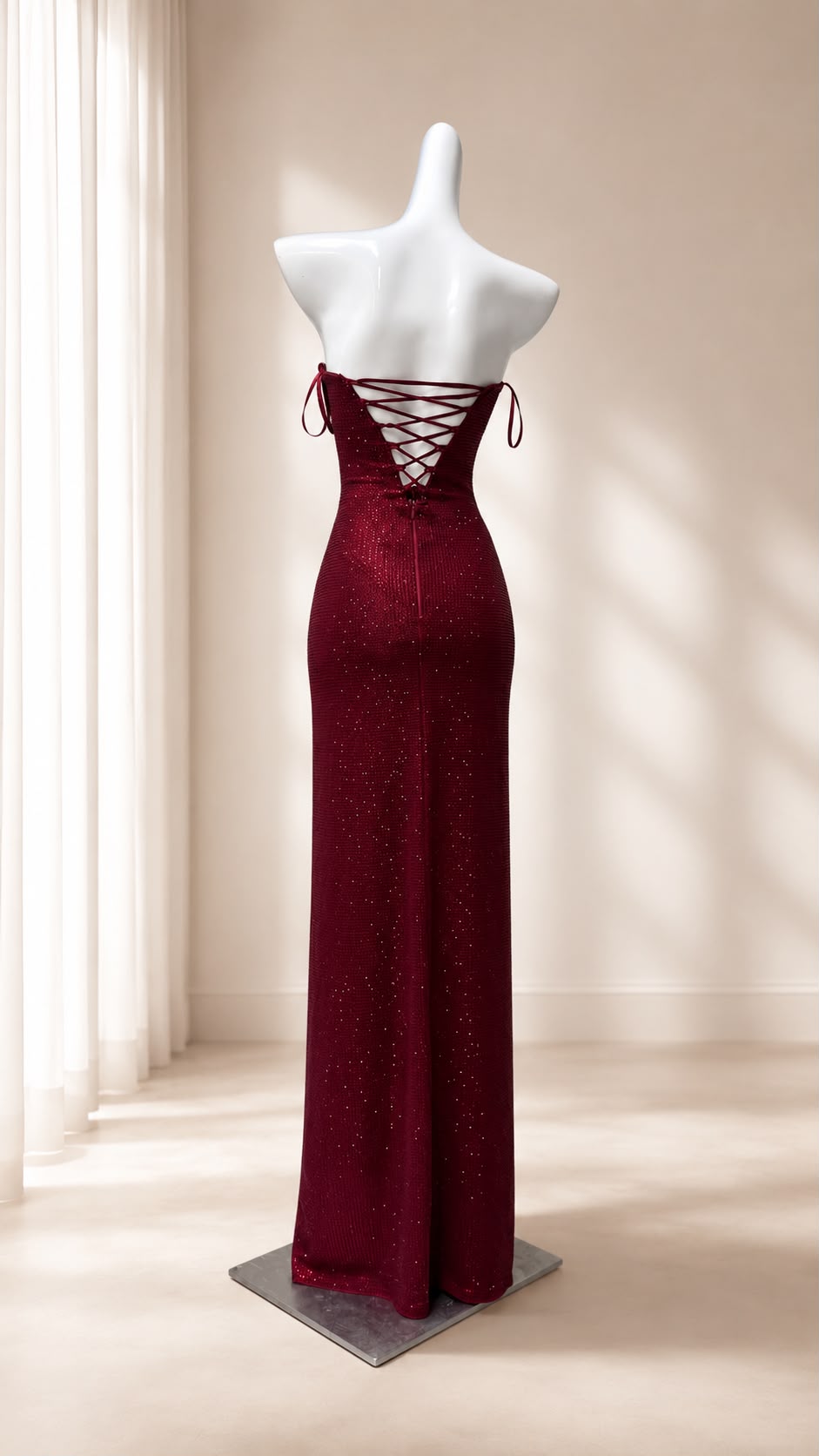 Lumiera Diamond Backless Gown