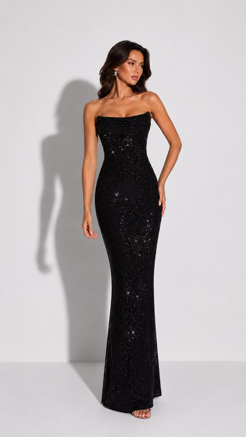 Lumiera Diamond Backless Gown