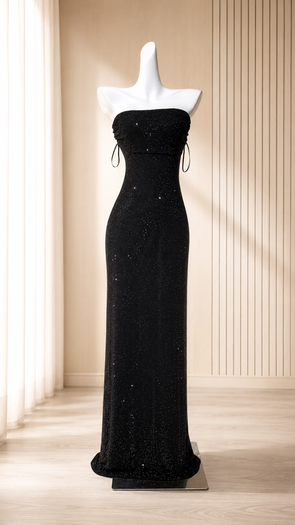 Lumiera Diamond Backless Gown