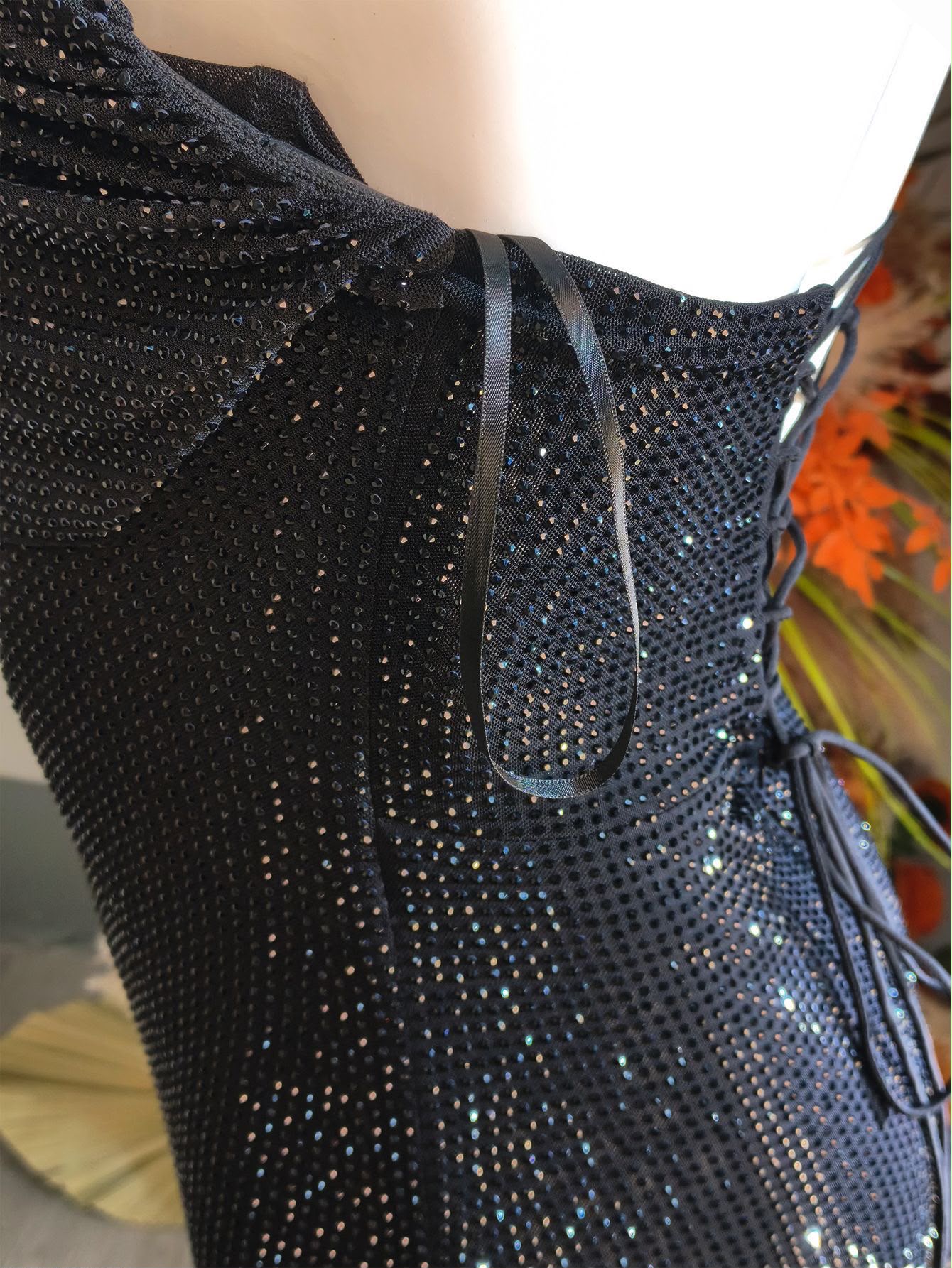 Lumiera Diamond Backless Gown