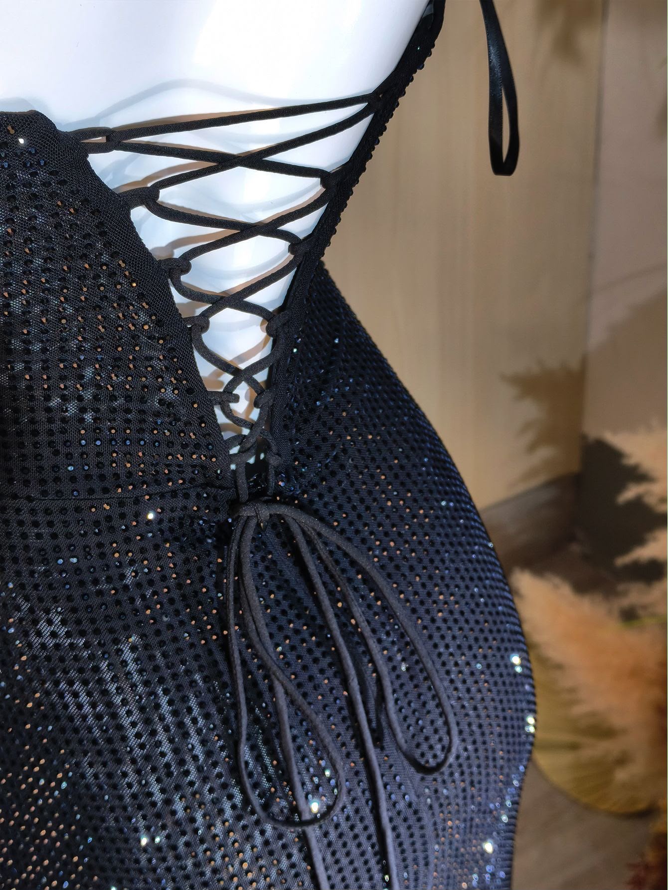 Lumiera Diamond Backless Gown