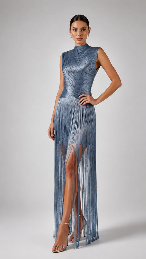 Avelisse Embroidered Organza Dress