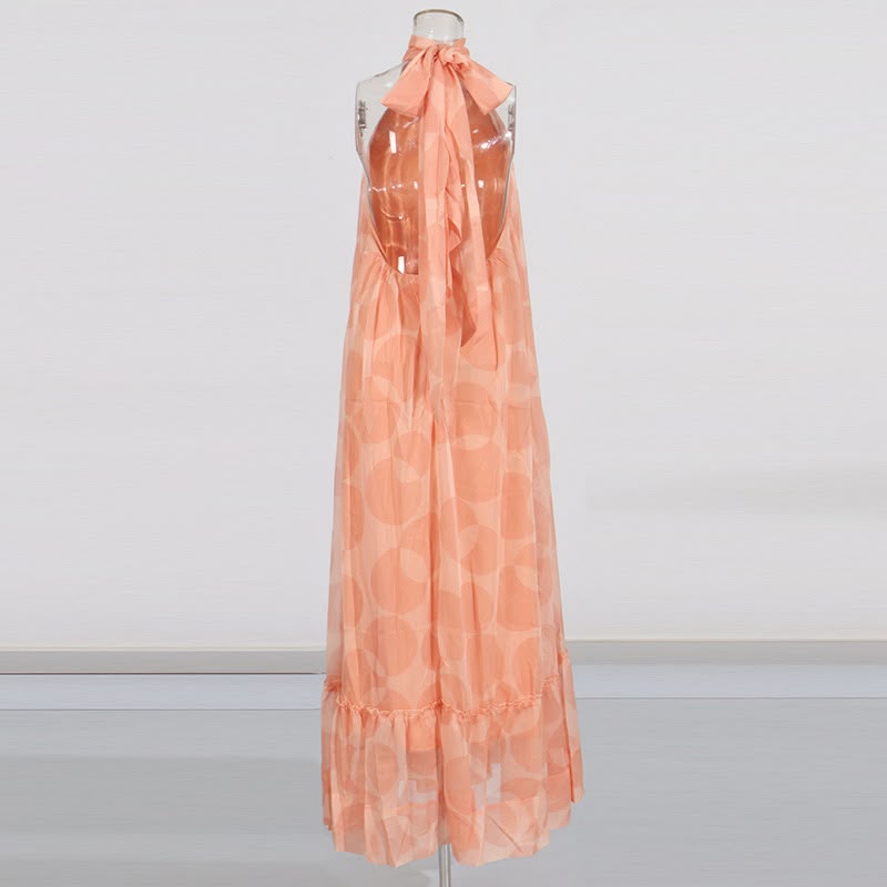 Aurevienne Halter Maxi Dress