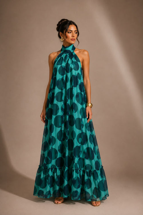 Aurevienne Halter Maxi Dress