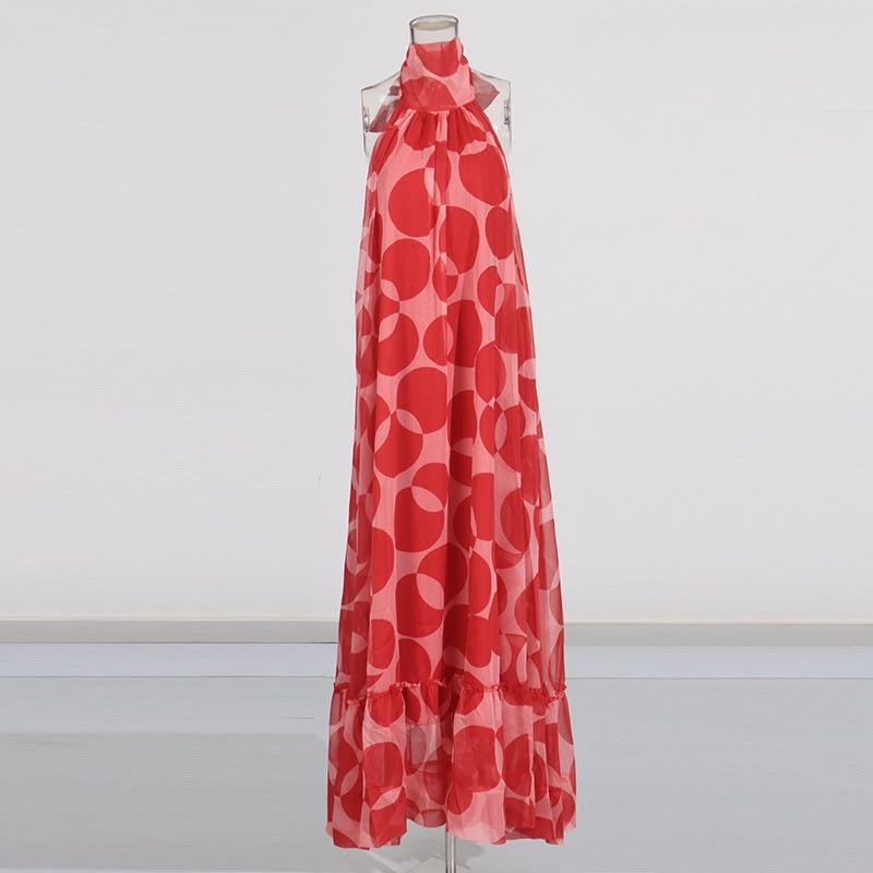 Aurevienne Halter Maxi Dress