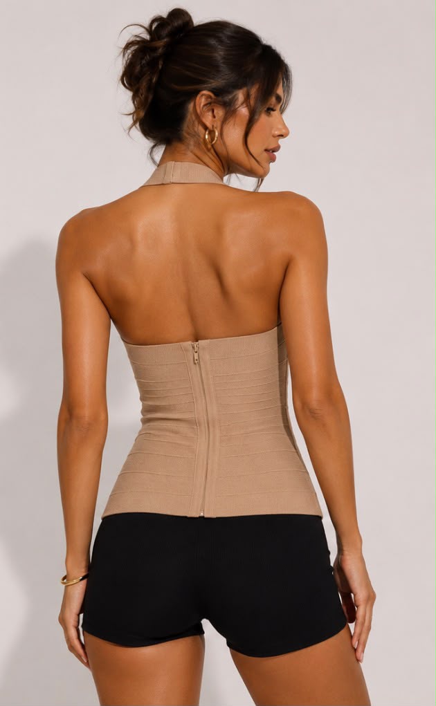 Solenne Halter Tank Top
