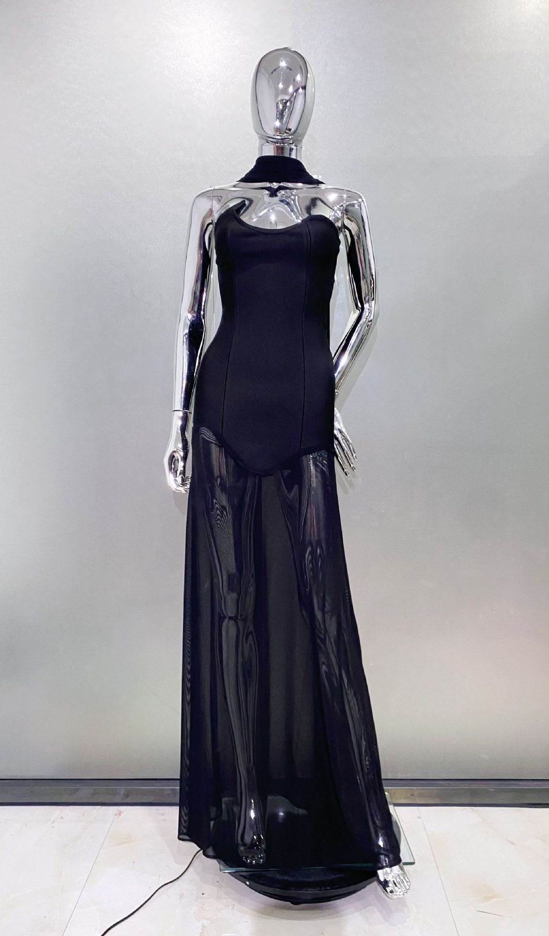 Maristelle Printed A-Line Dress