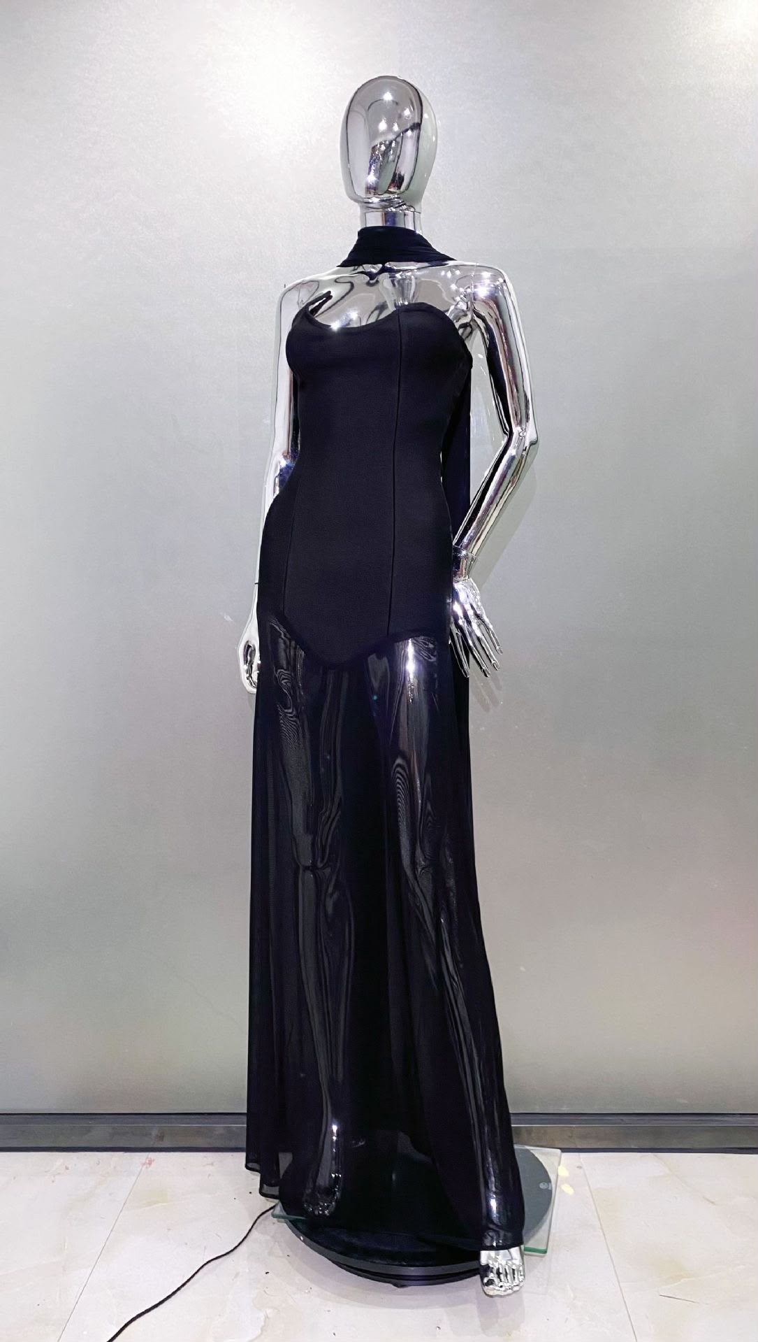 Maristelle Printed A-Line Dress