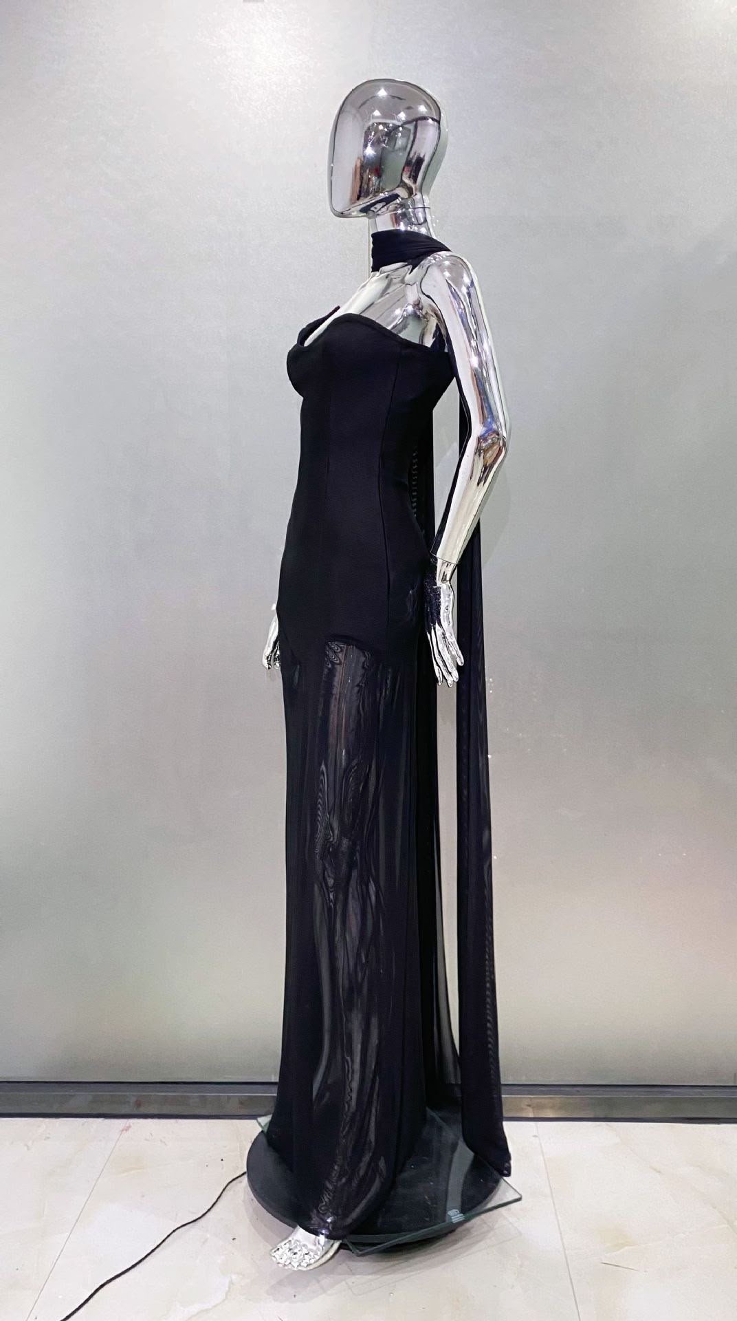 Maristelle Printed A-Line Dress