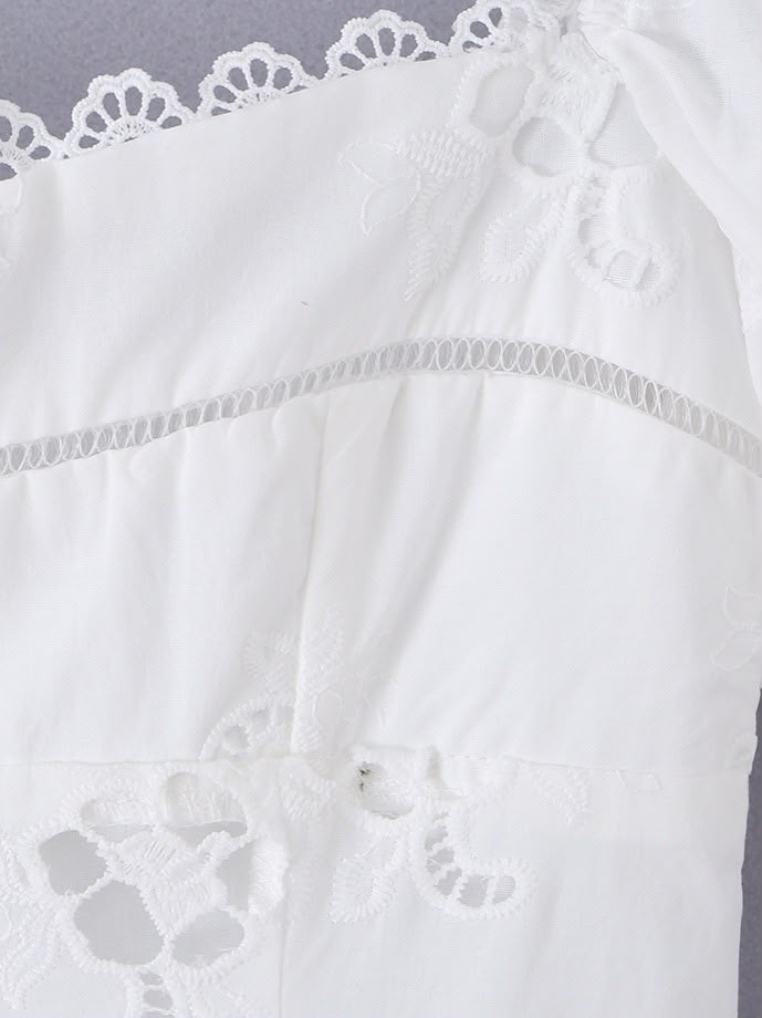 Eloria Embroidered Mini Dress