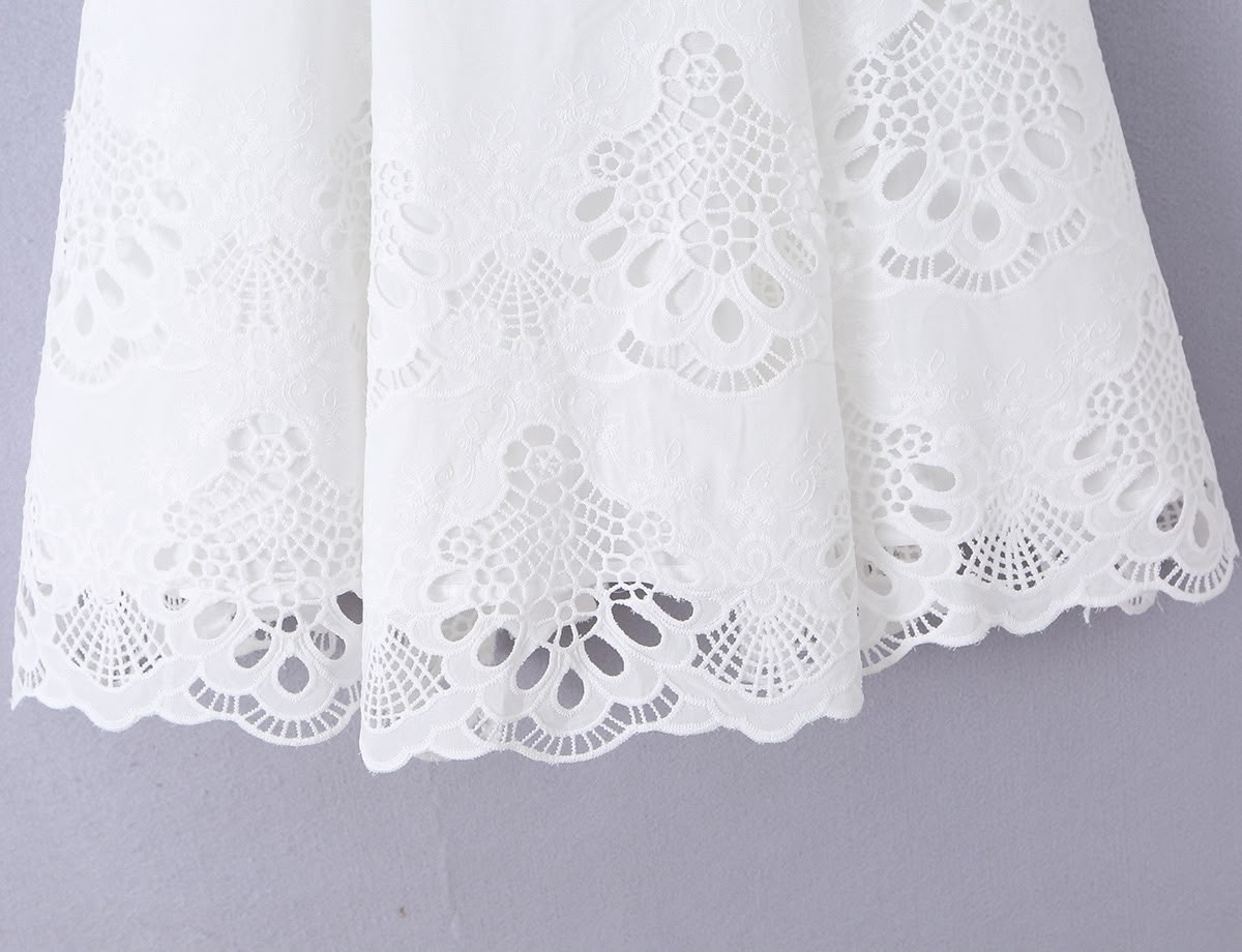 Eloria Embroidered Mini Dress