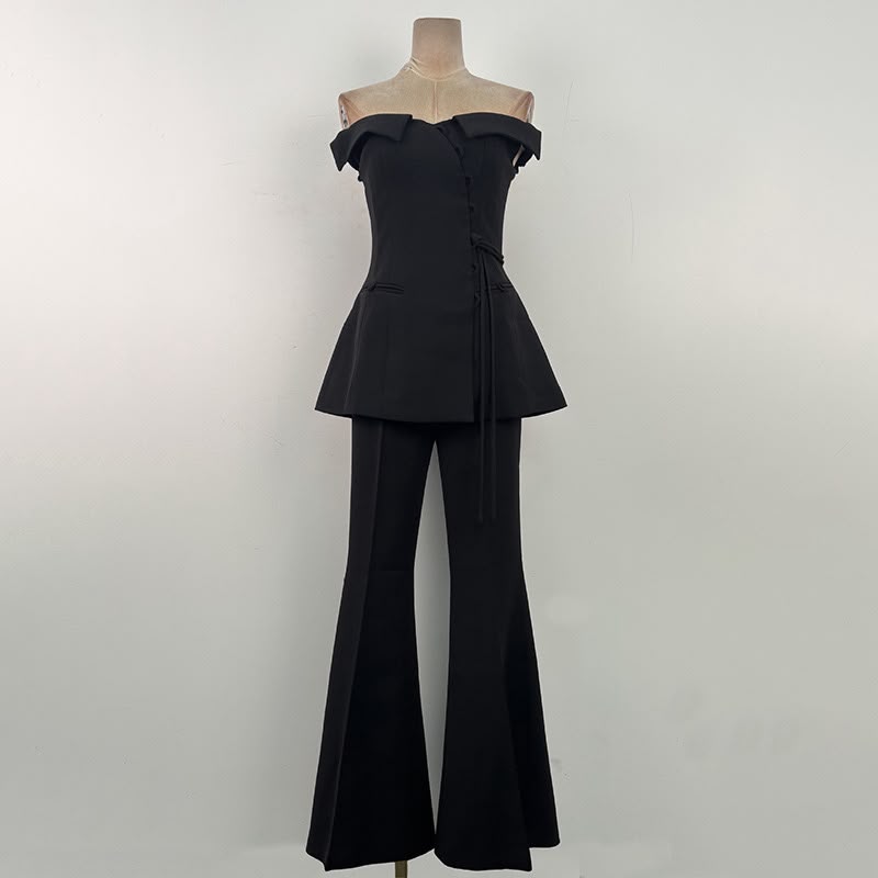 Noir Luxe Pants Set