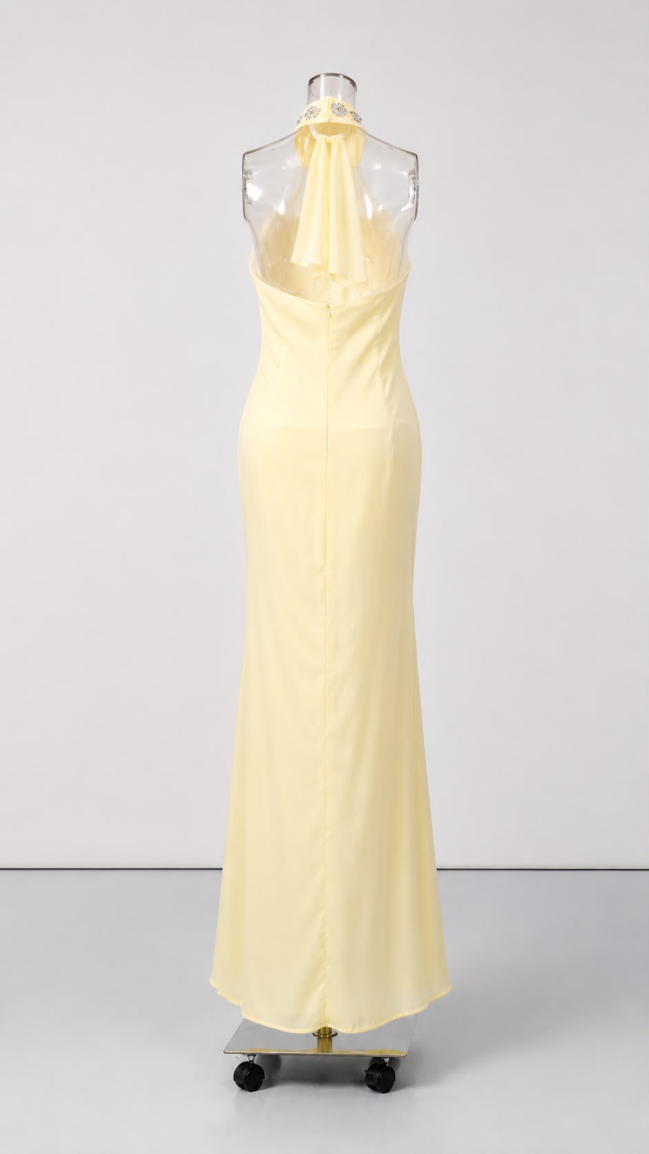 Soleil Diamond Halter Maxi Dress