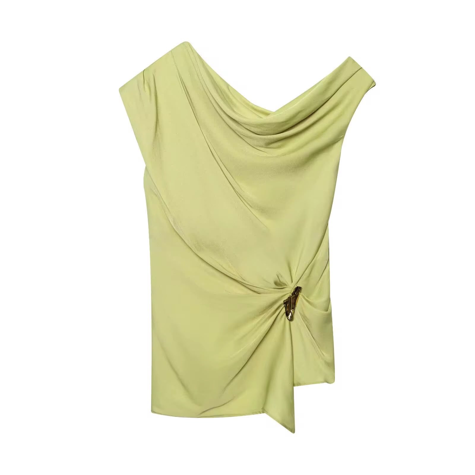 Sienna Satin Asymmetrical Tank Top