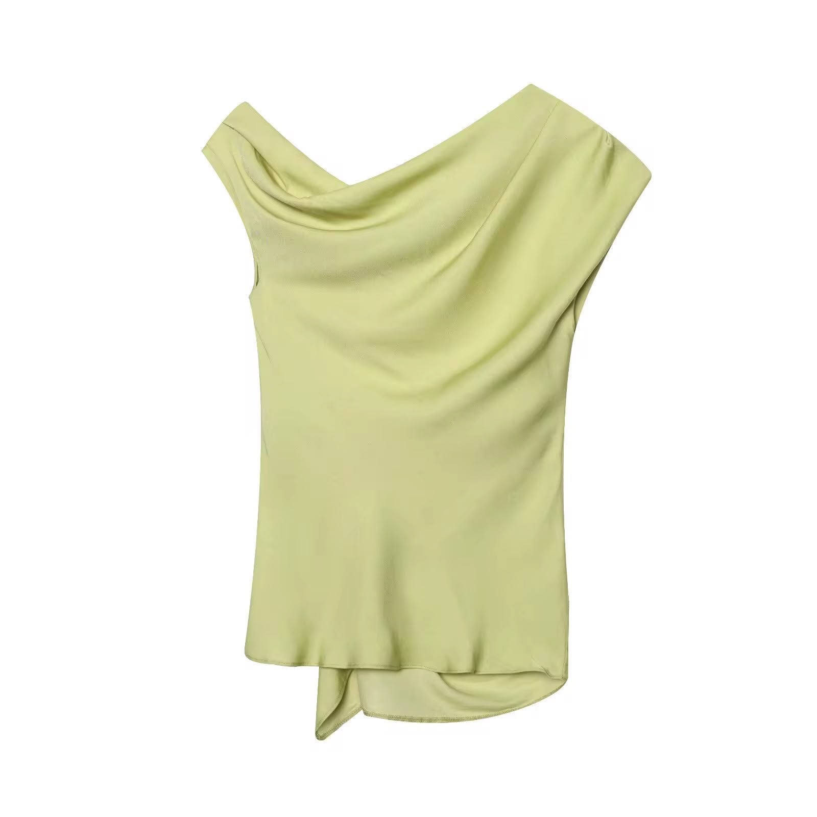 Sienna Satin Asymmetrical Tank Top