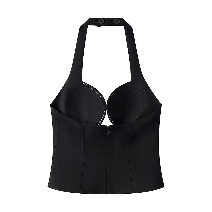 Evangeline Halter Crop Top