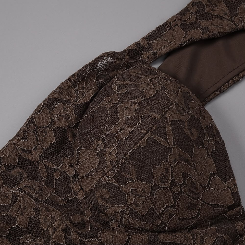 Veloura Lace Cut-Out Maxi Dress