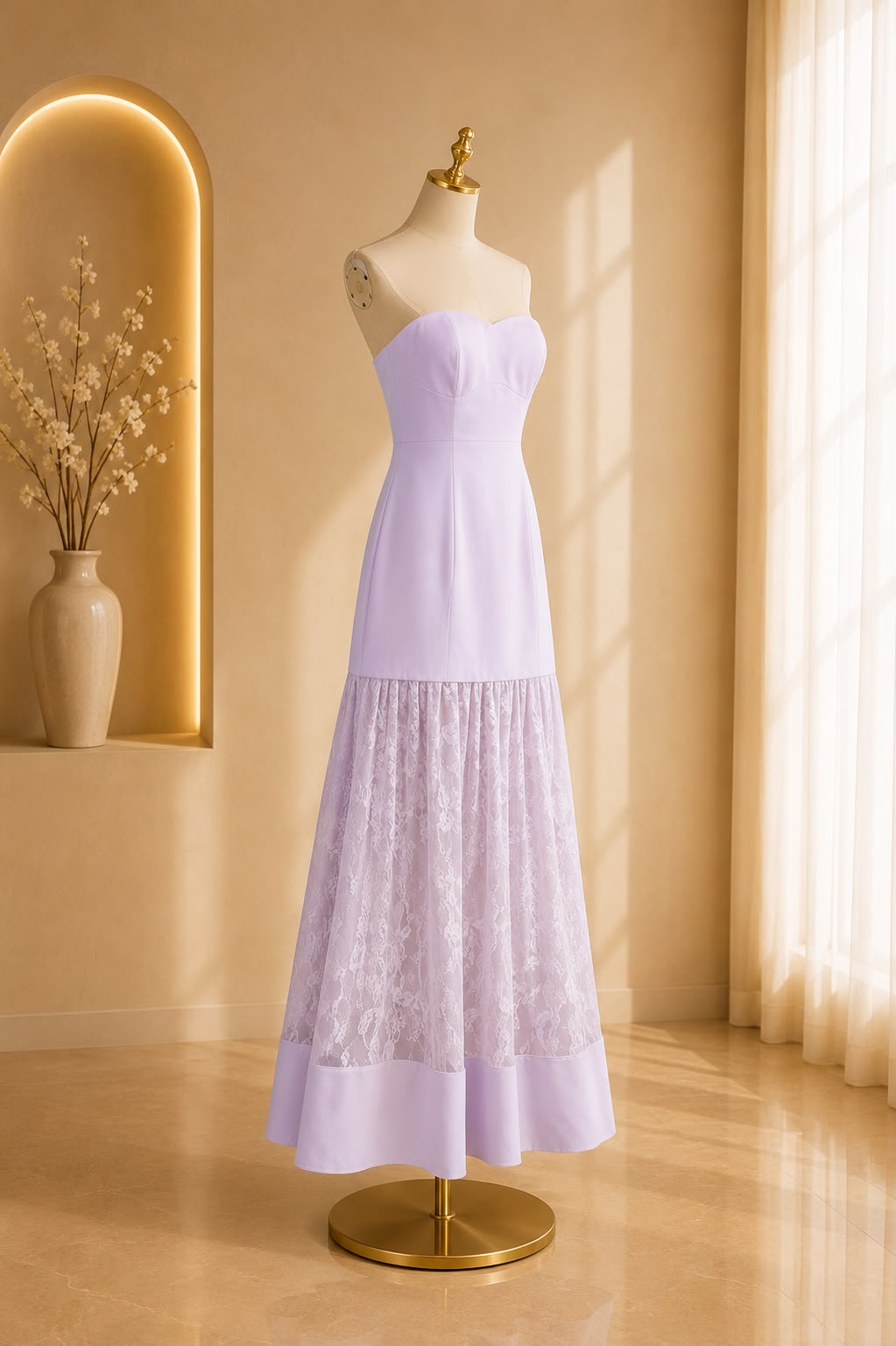 Violetta Contrast Slip Maxi Dress