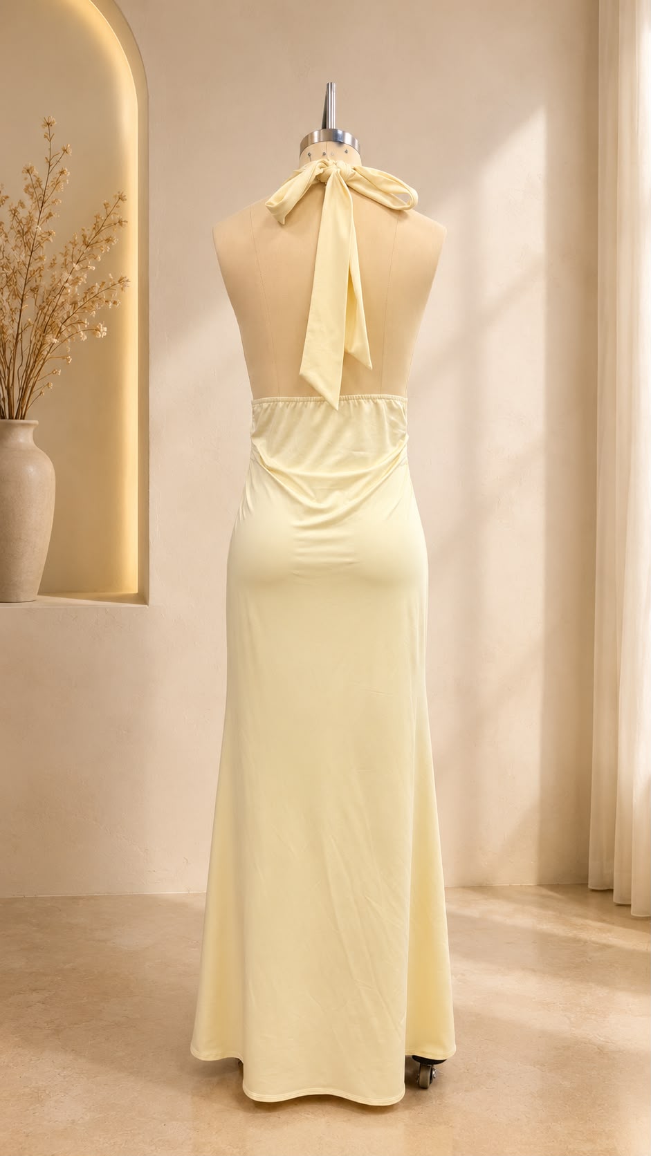 Soleil Halter Maxi Dress