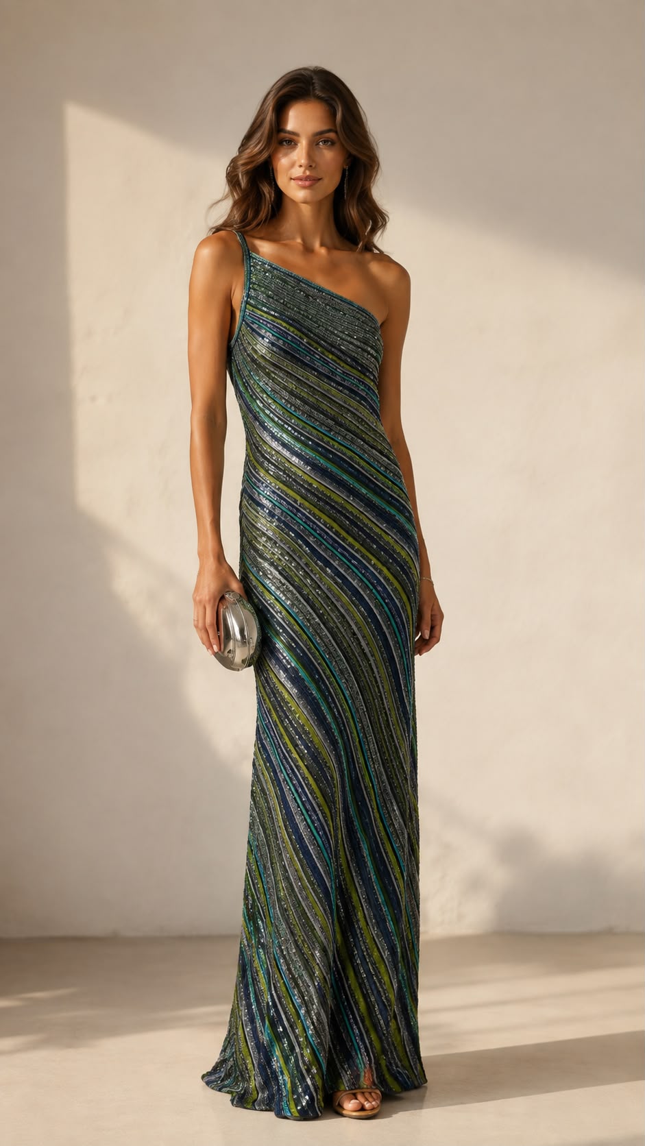 Aiko Stripe Maxi Dress