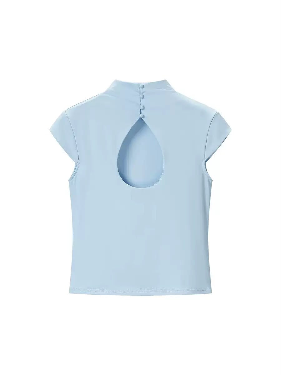 Elinor High-Neck Tee