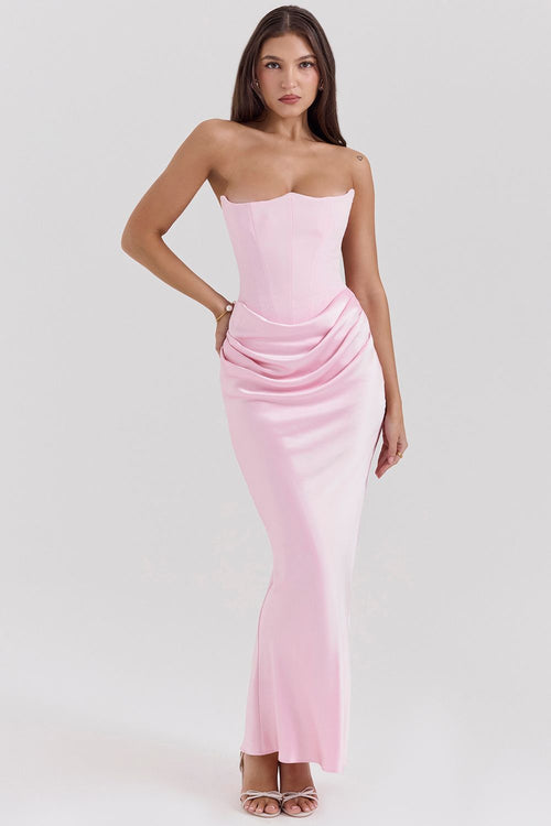Satin Symphony dress - MD Fashionwear