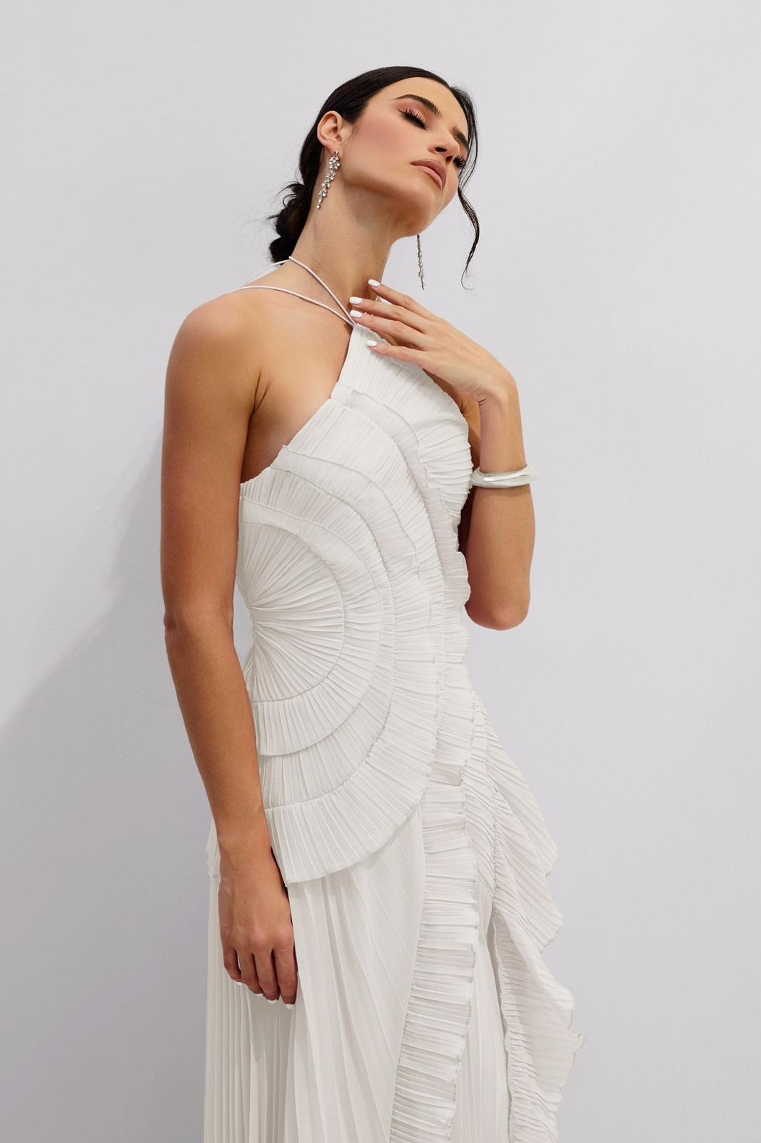 Ruffle Trim Dress