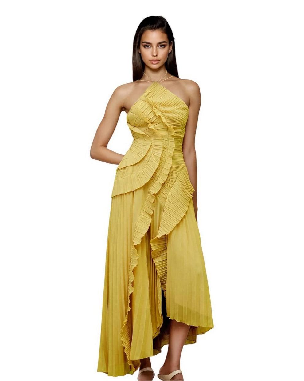 Ruffle Trim Dress