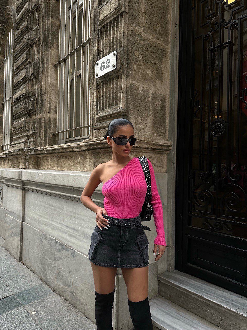 Nyla One Sleeve Sweater