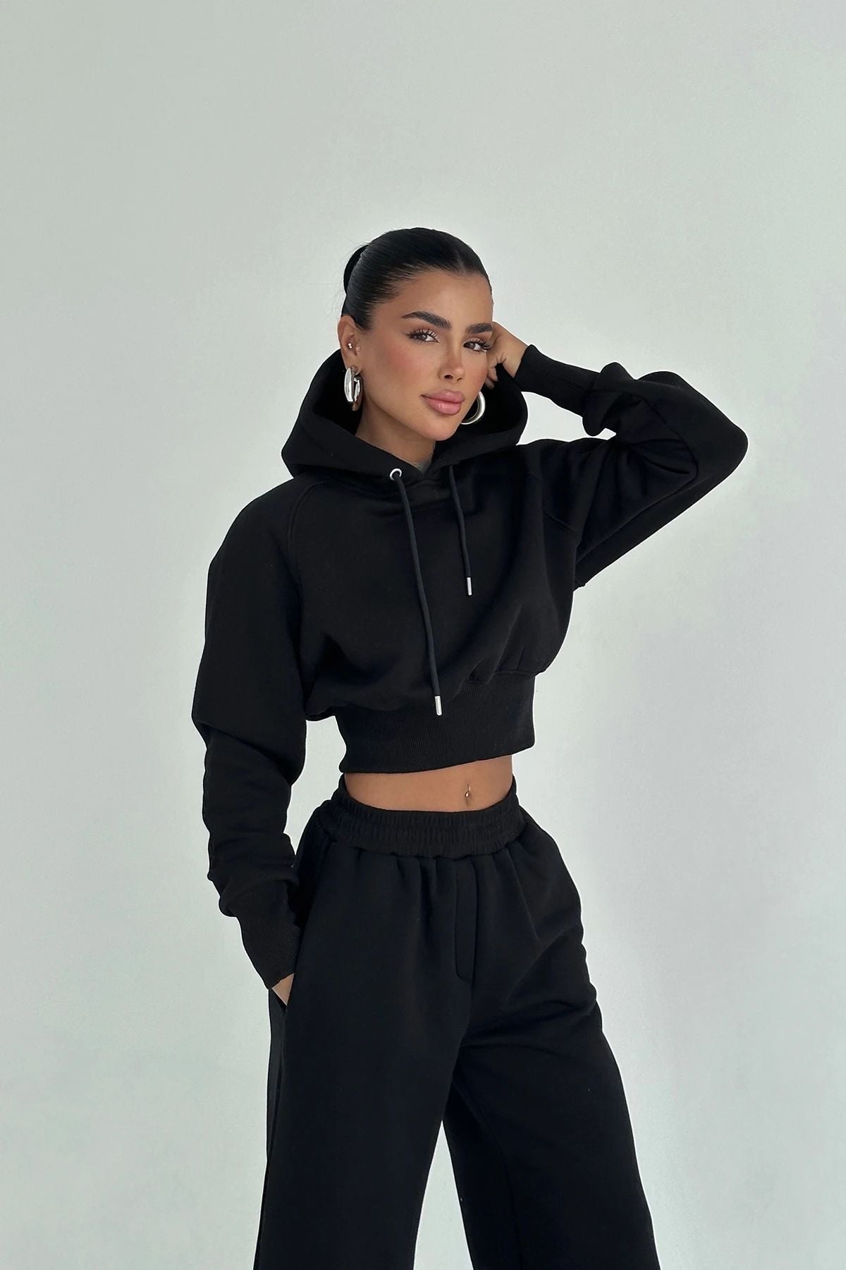 Scarf Hooded Tracksuit
