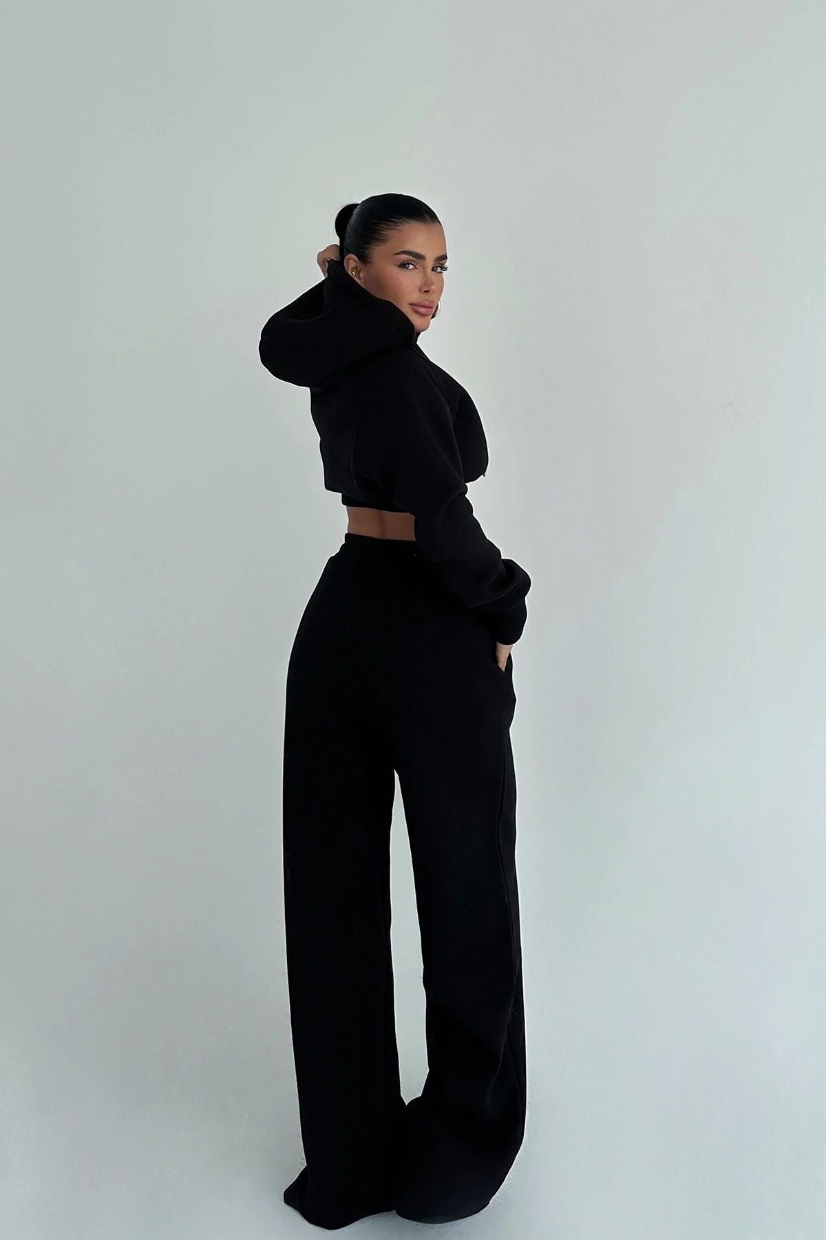 Scarf Hooded Tracksuit