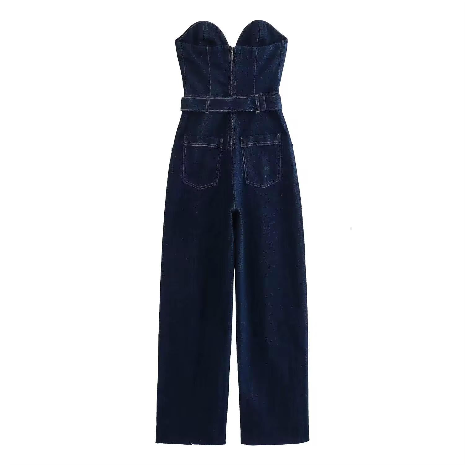 Dark Denim Jumpsuit